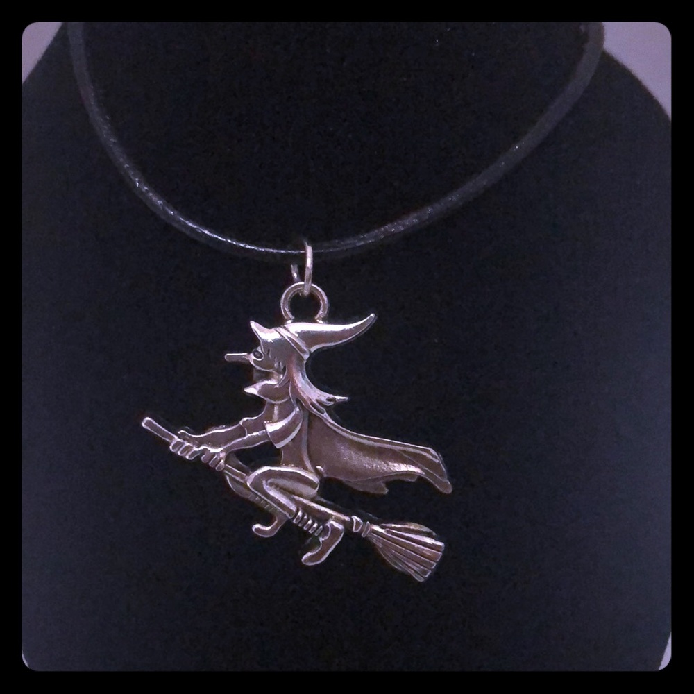 Halloween witch necklace